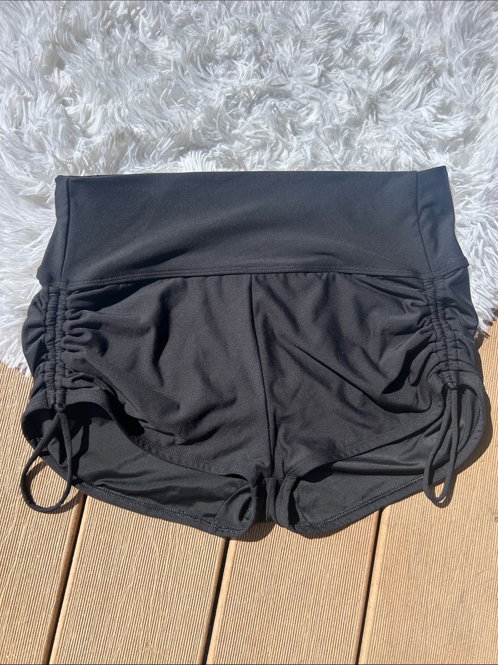 CALIA by Carrie Underwood Black Swim Bikini Bottoms with Ruching Size Medium - Picture 4 of 13